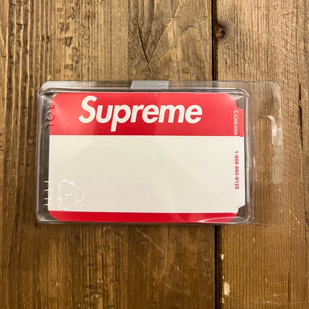Supreme Name Badge Stickers (Pack of 100) FW20